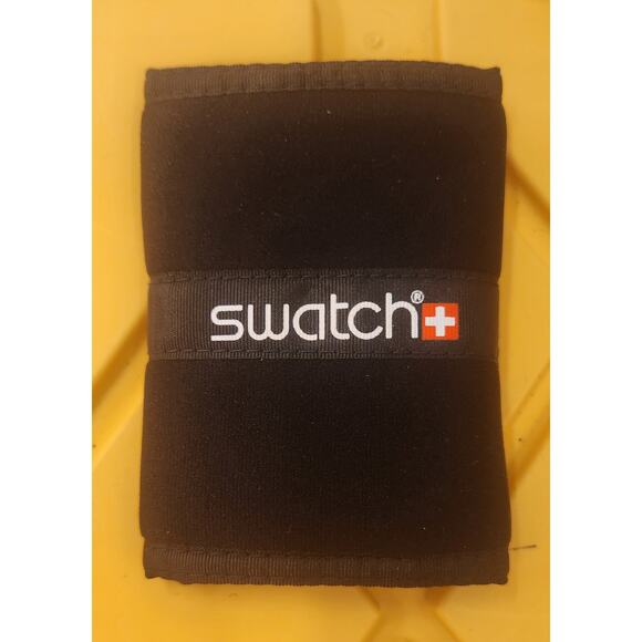 Vintage Swatch wallet with chain 90's Style! New old stock BLACK